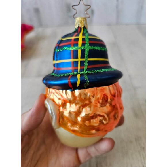 Inge glas? Clown glass birgits ornament hat glitter Xmas tree - Picture 4 of 12